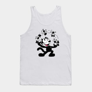 Felix the Cat Juggles Dizzy Mice Old School Retro Tank Top